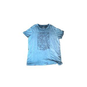 Torrid Blue Tiger Short Sleeve Top